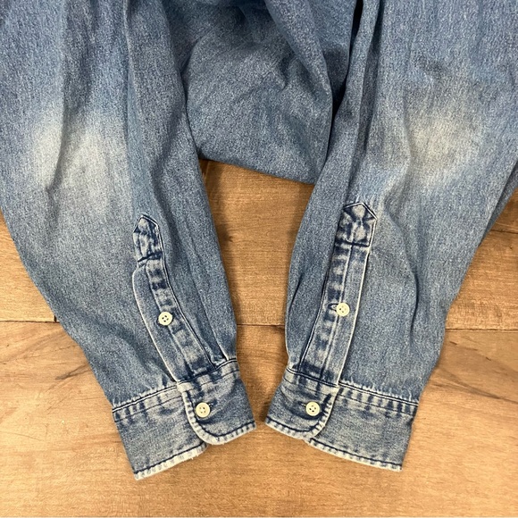 Vintage Polo Ralph Lauren Mens Size XL Blake Denim Long Sleeve Button Down Shirt - Picture 6 of 14